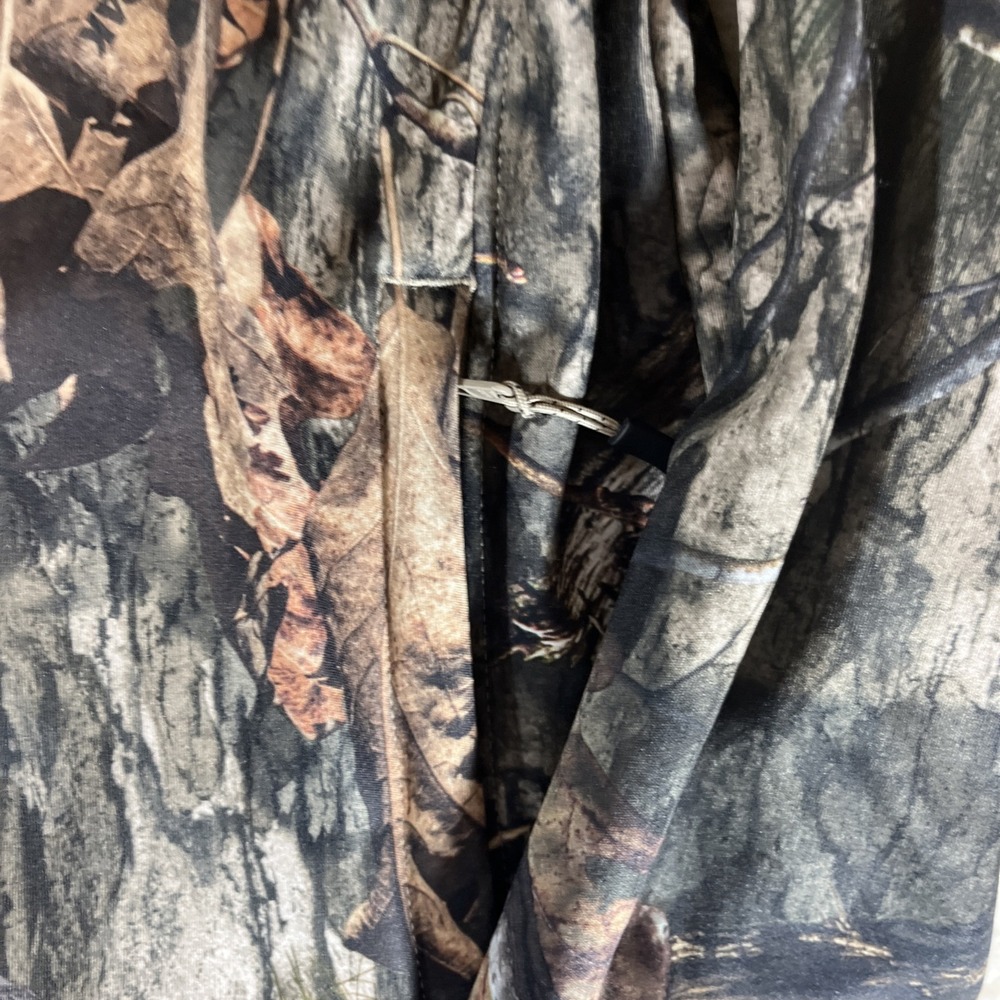 Men's Large 42/44 Mossy Oak Camo Tech Fleece Hoodie w/Face Gaiter NWT - Picture 2 of 16